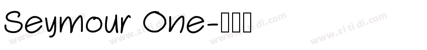 Seymour One字体转换